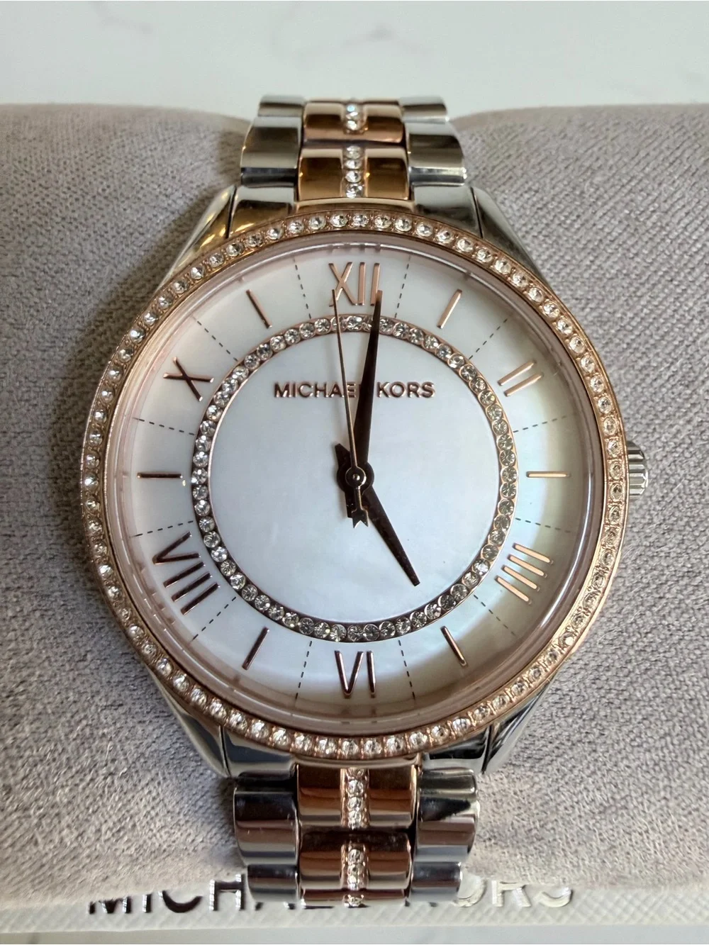 Michael Kors Lauryn Two-Tone Stainless Steel Crystal Watch MK3979